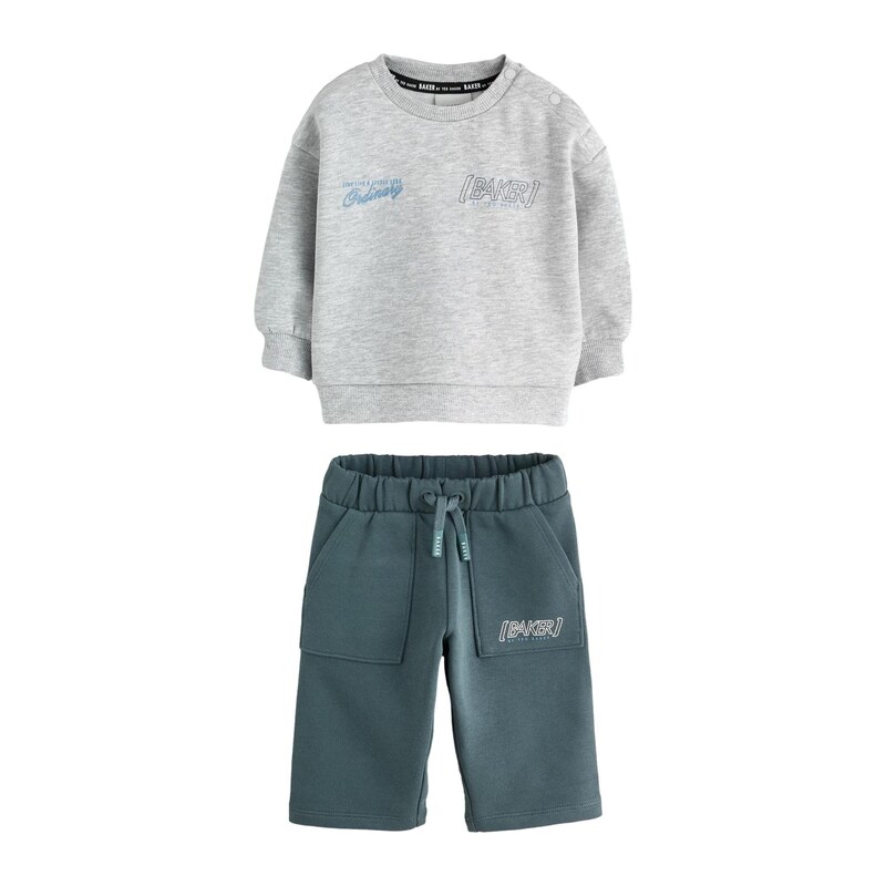 Baker by Ted Baker Joggingová souprava světlemodrá / šedý melír