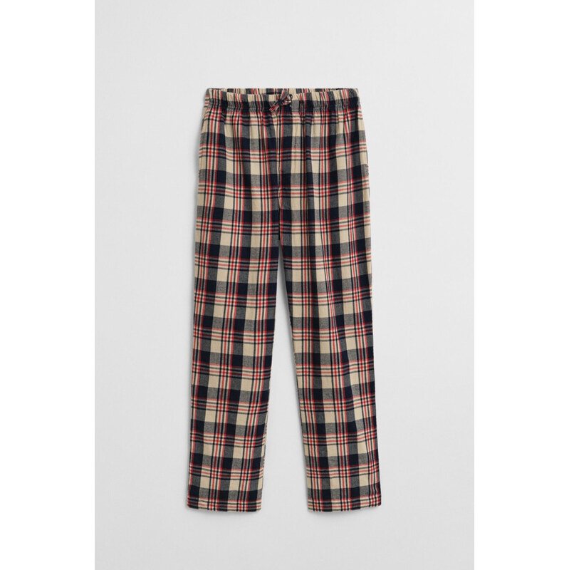 PYŽAMOVÉ KALHOTY GANT FLANNEL CHECK PAJAMA PANTS RUBY RED