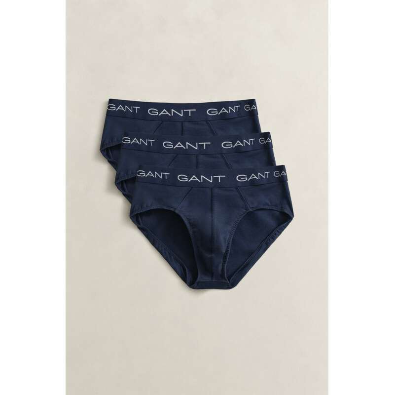 SPODNÍ PRÁDLO GANT BRIEF 3-PACK MARINE