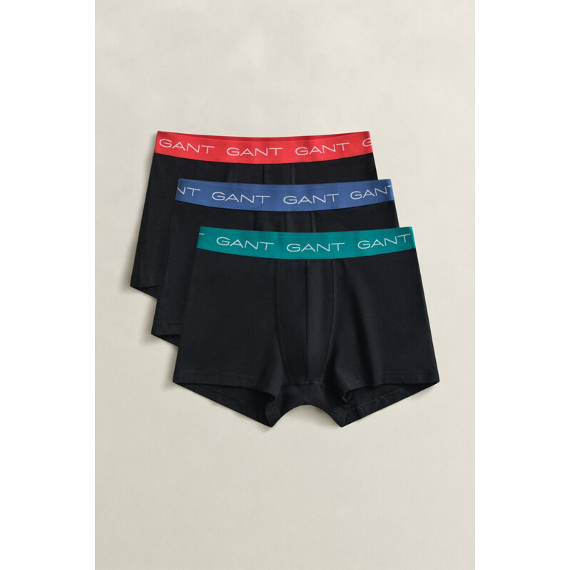 SPODNÍ PRÁDLO GANT TRUNK 3-PACK BLACK