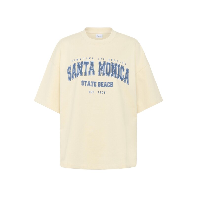 SAINT TROPEZ Tričko Zalila krémová / modrá
