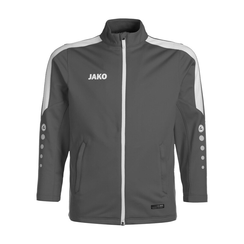 JAKO Sportovní bunda šedá / bílá