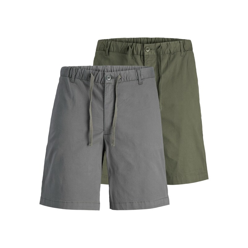 JACK & JONES Kalhoty JPSTJaiden tmavě šedá / olivová