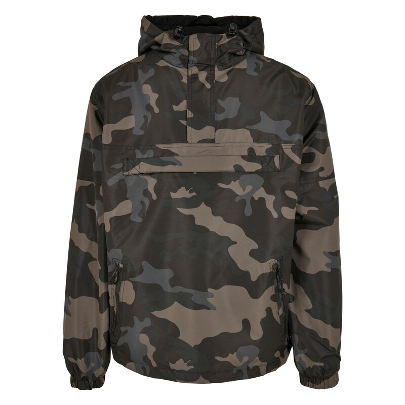 Brandit Přechodná bunda tmavě béžová / khaki / tmavě zelená