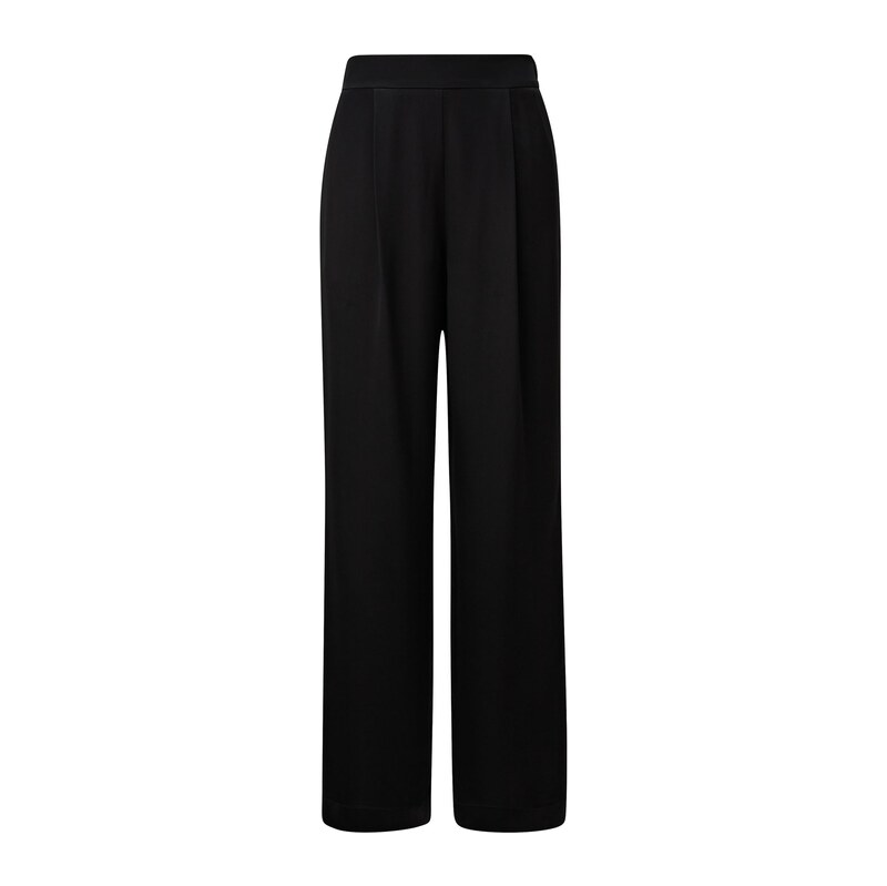 s.Oliver BLACK LABEL Kalhoty se sklady v pase černá
