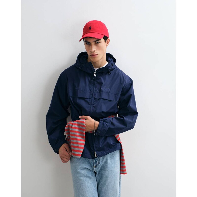 Polo Ralph Lauren hooded windbreaker jacket in navy
