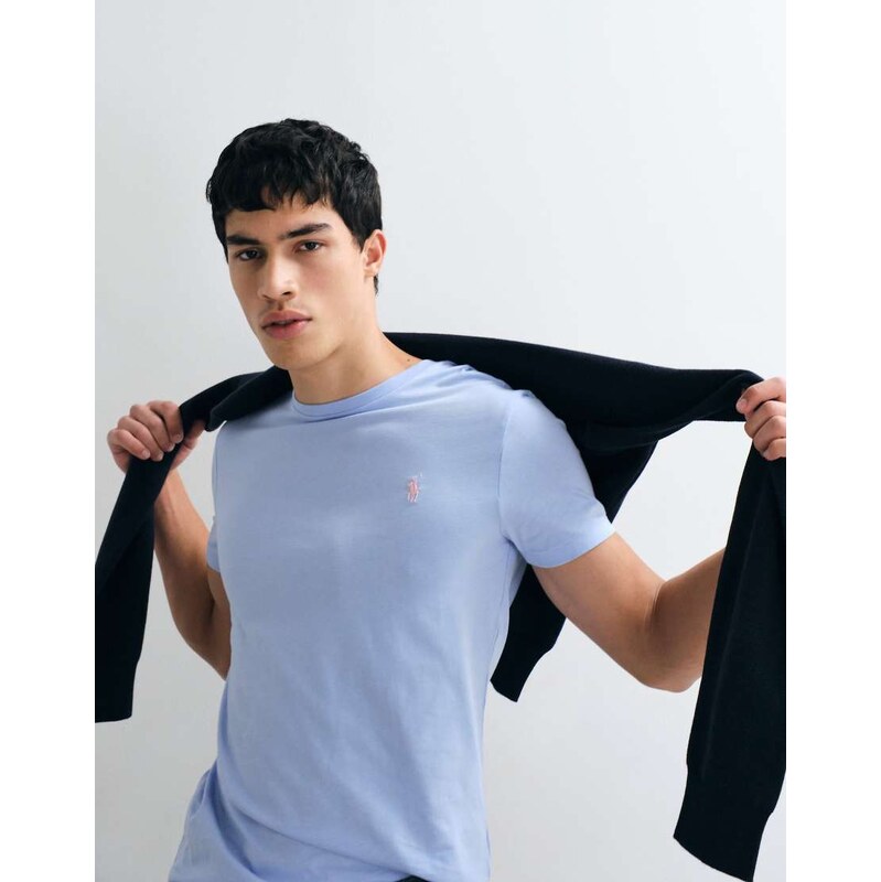 Polo Ralph Lauren icon logo custom slim t-shirt in blue