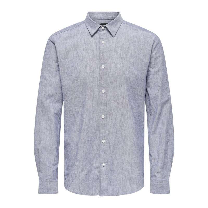 Only & Sons Košile Casey modrý melír