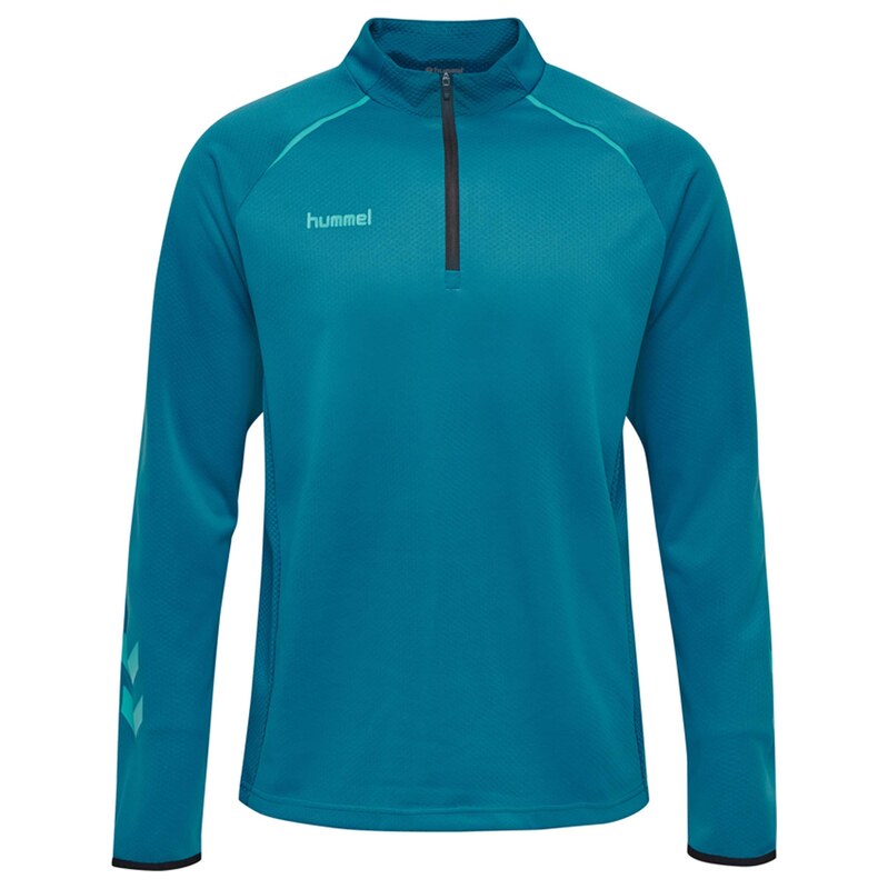 Hummel Sportovní mikina aqua modrá / azurová modrá