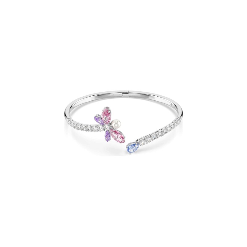 Swarovski Náramek světlemodrá / fialová / starorůžová / stříbrná