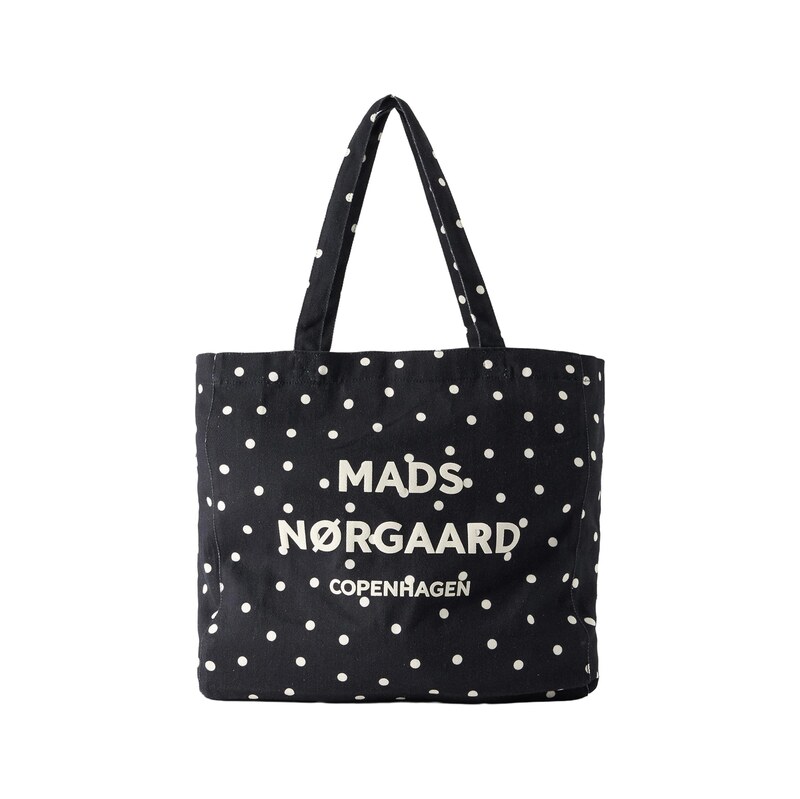 MADS NORGAARD COPENHAGEN Nákupní taška Boutiqno Athene černá