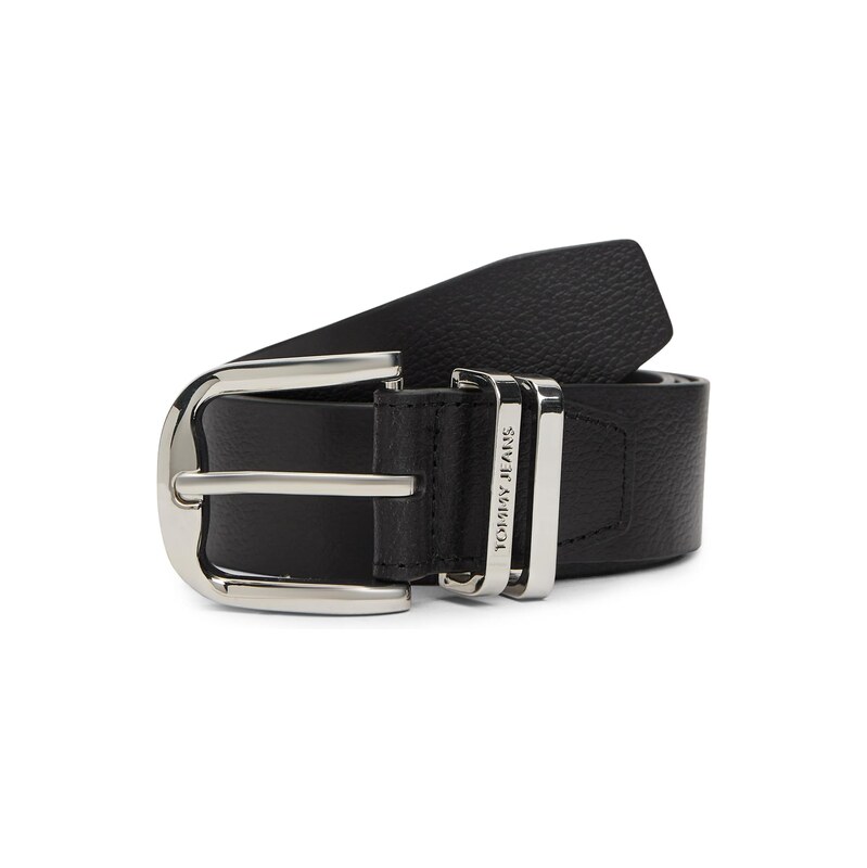 Tommy Jeans Opasek OTIS BUCKLE 4.0 černá