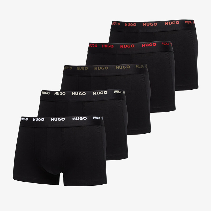 Boxerky Hugo Boss Trunk 5-Pack Black XL