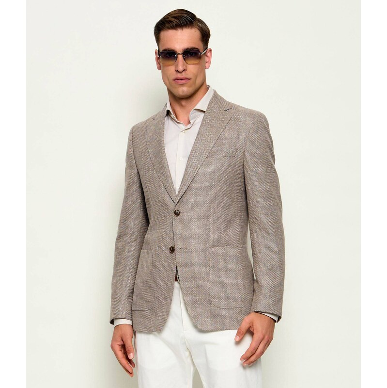 BOSS BLACK Vlněná sako H-Hutson-2PP-263 přidáním lnu