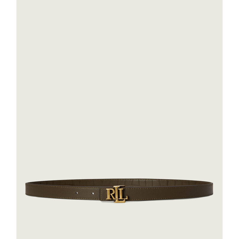 LAUREN RALPH LAUREN Oboustranný kožený řemínek Logo Reversible