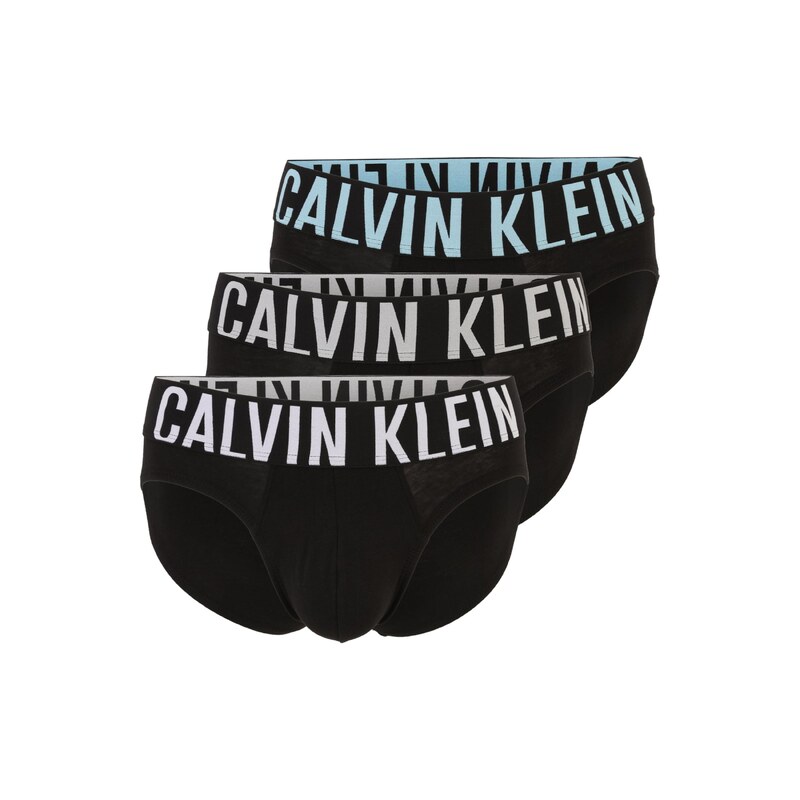 Calvin Klein Slipy světlemodrá / světle šedá / černá / bílá