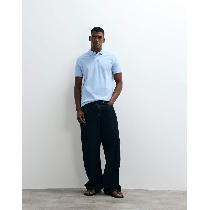 Polo Ralph Lauren cotton short sleeve custom slim polo in blue