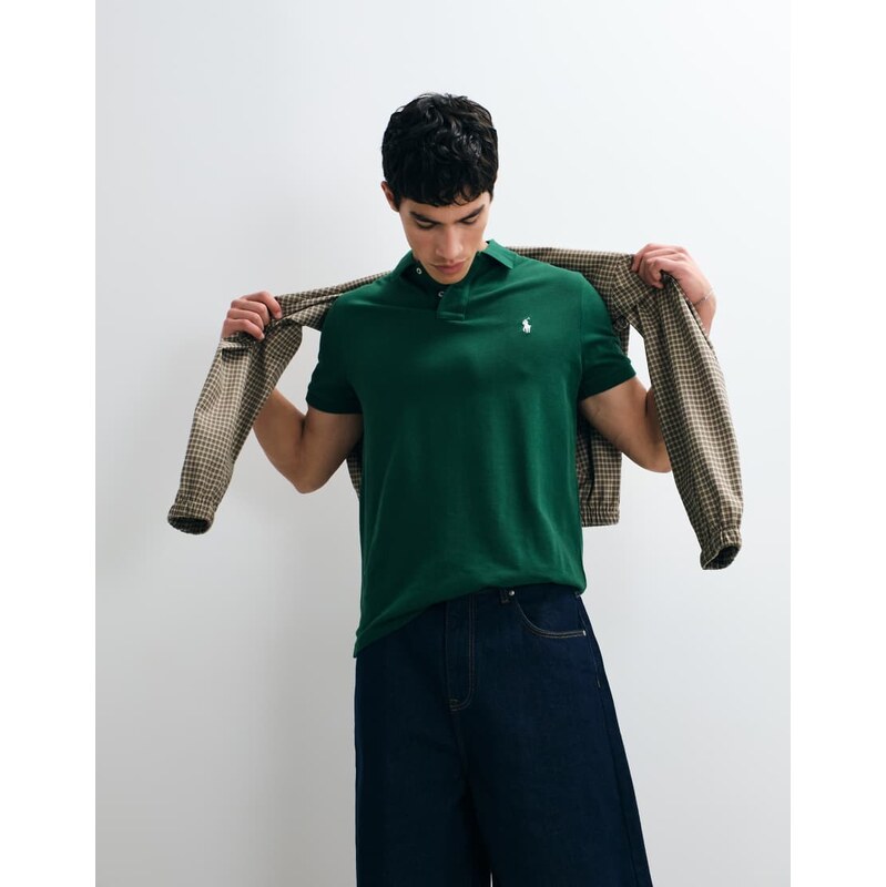 Polo Ralph Lauren slim custom knit short sleeve in green