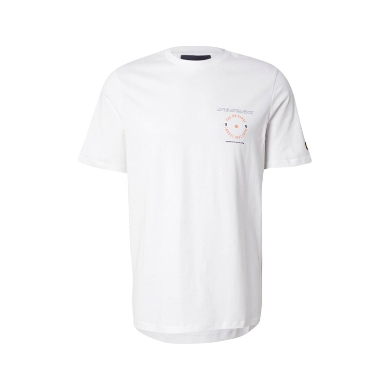 Lyle & Scott Tričko Lyle Athletic námořnická modř / oranžová /