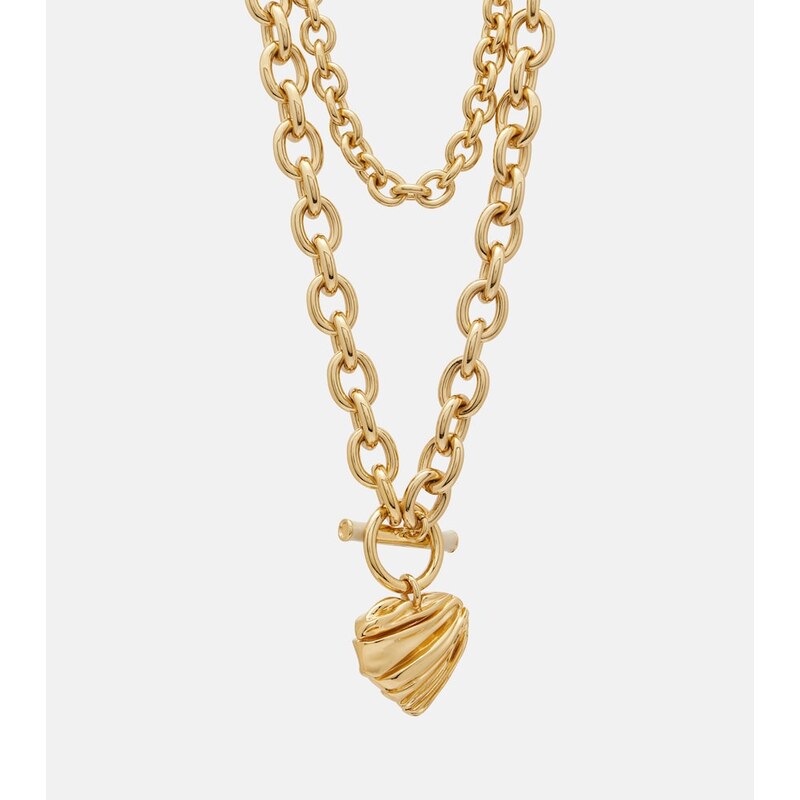 Chloe ChloÃ ChloÃ Pleated Heart pendant necklace