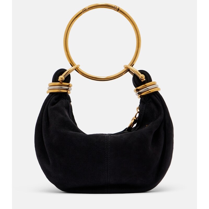Chloe ChloÃ Bracelet Small suede top-handle bag