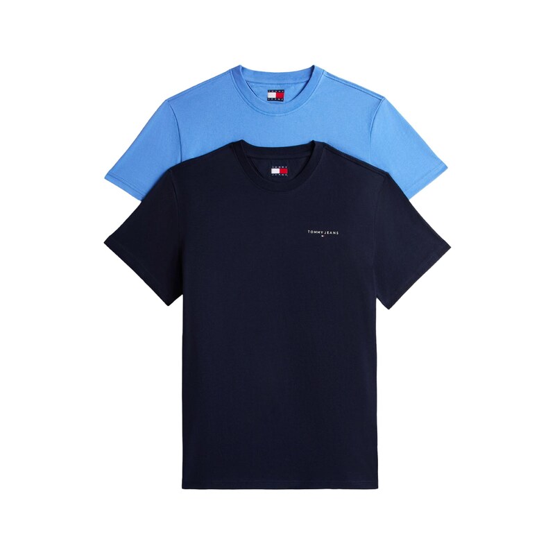 Tommy Jeans Tričko námořnická modř / bílá