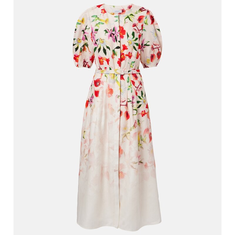 Gabriela Hearst Ignis floral linen midi dress
