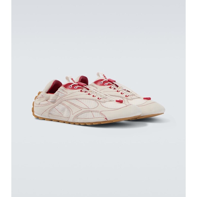 Bottega Veneta Orbit Flash suede-trimmed sneakers
