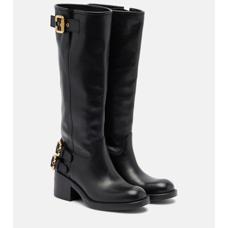 Chloe ChloÃ Dakota leather biker boots