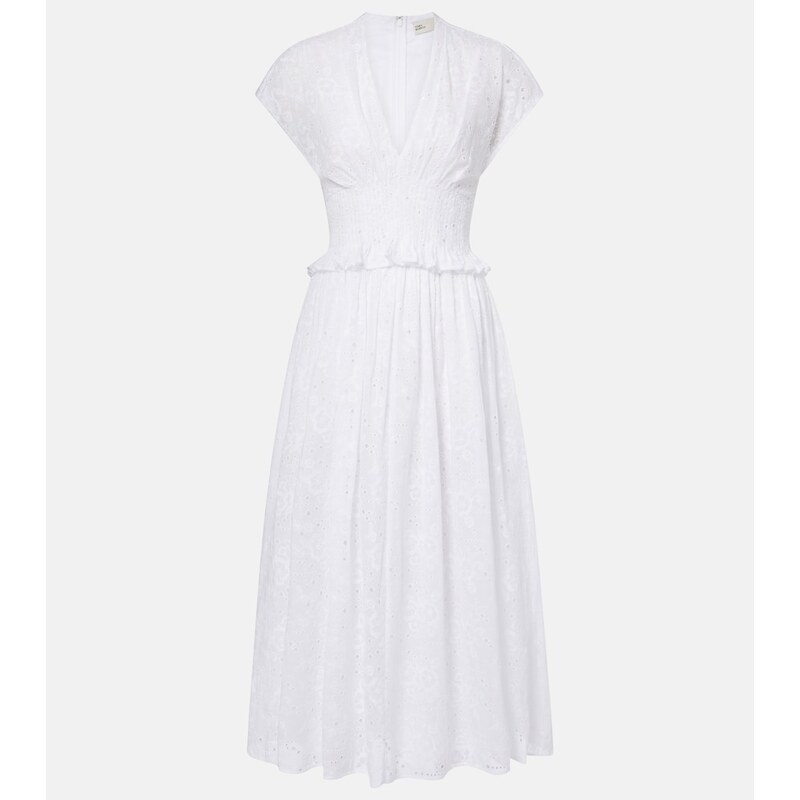 Tory Burch Broderie anglaise cotton midi dress
