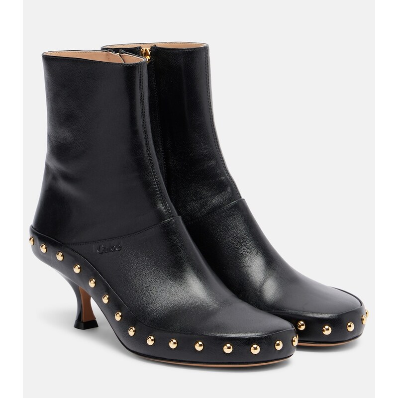 Chloe ChloÃ Junie studded leather ankle boots