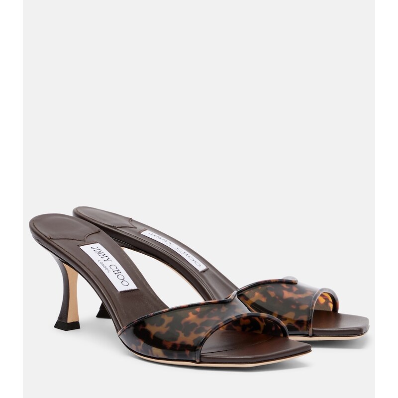 Jimmy Choo Skye leopard-print TPU mules