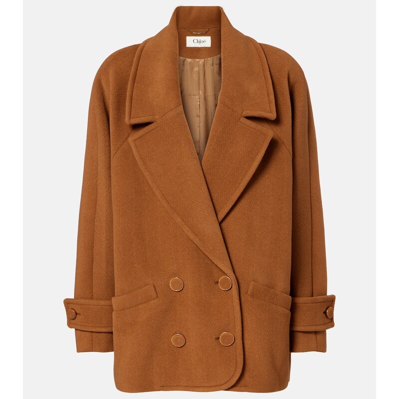 Chloe ChloÃ Double-breasted virgin-wool coat