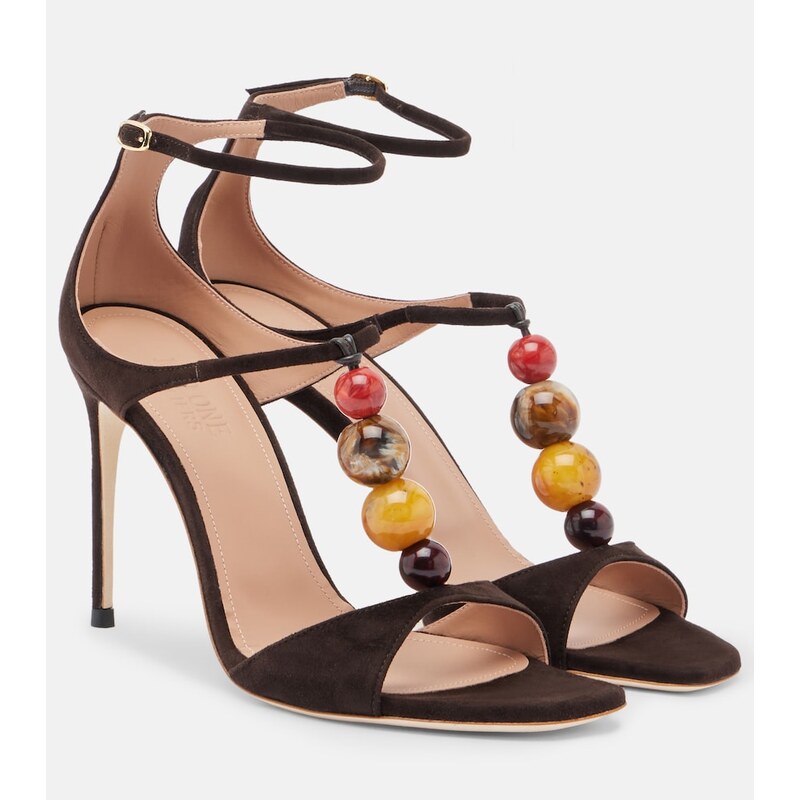 Malone Souliers Lena beaded suede sandals