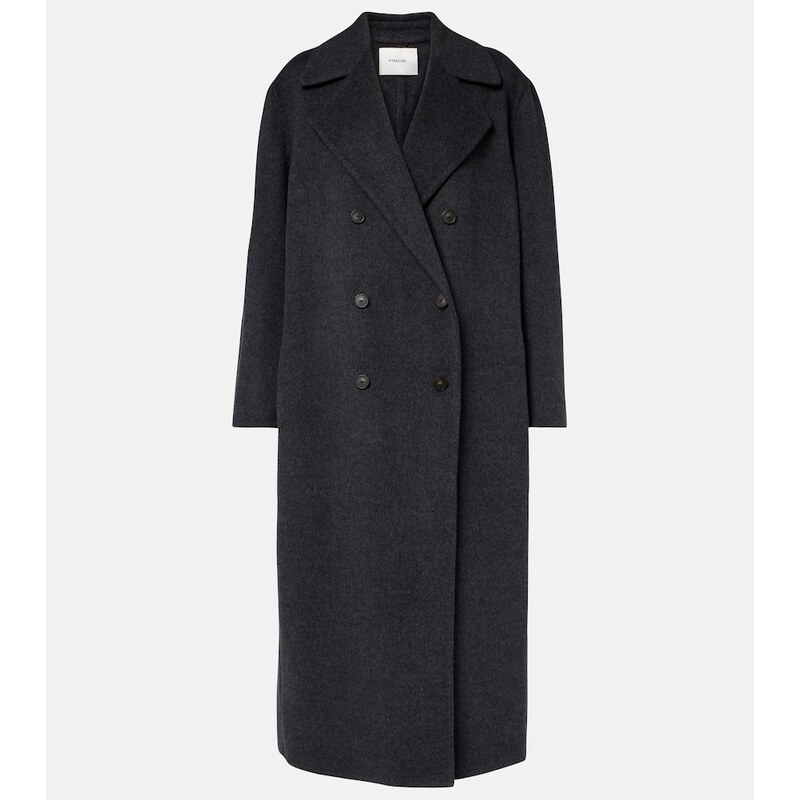 Vince Double-breasted wool-blend coat