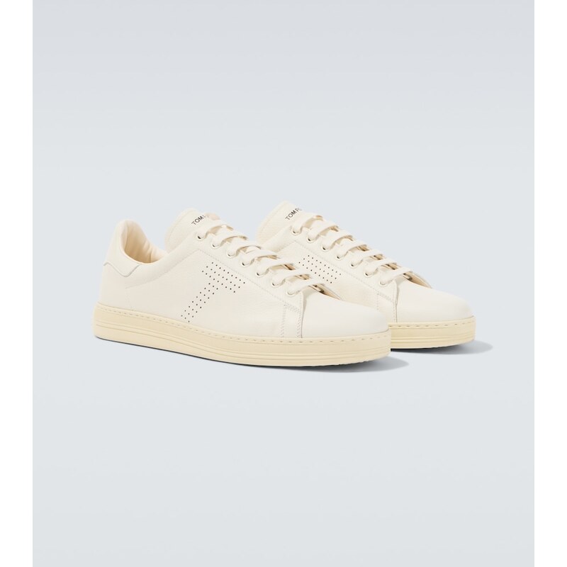 Tom Ford Warwick perforated leather sneakers