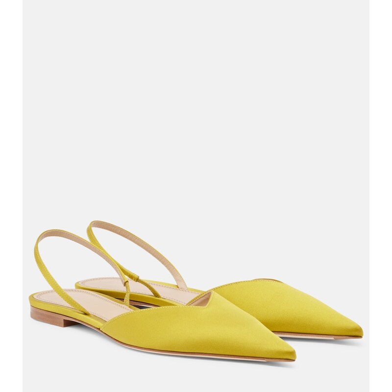Victoria Beckham Victoria satin slingback flats