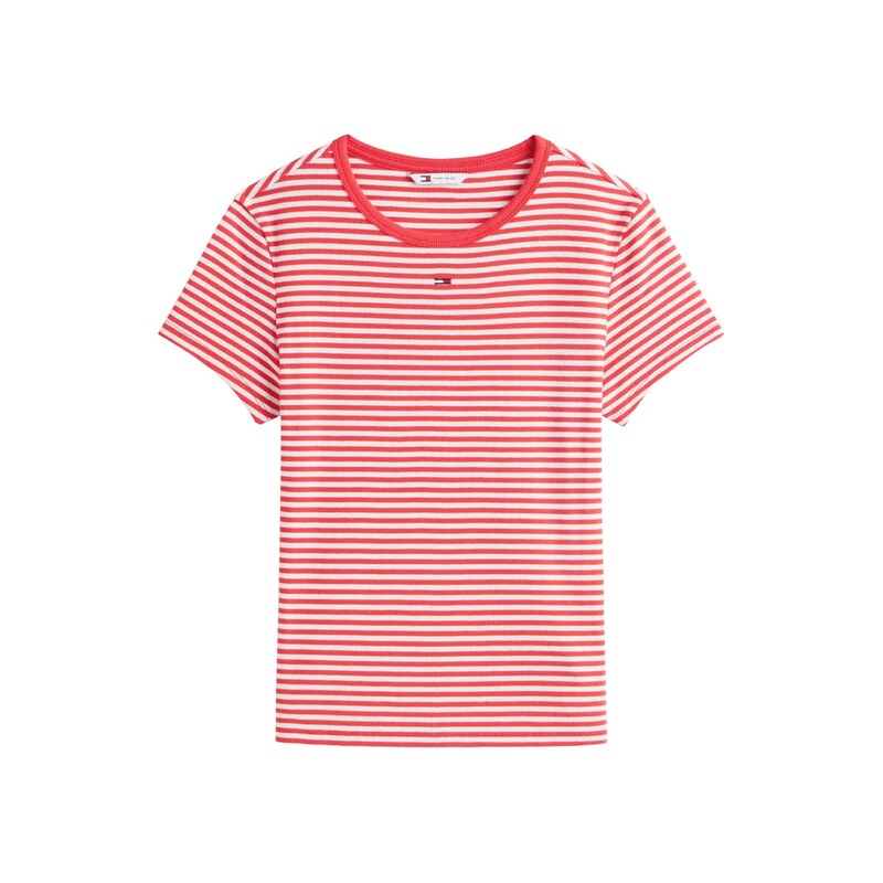 Tommy Jeans Tričko ESSENTIAL červená