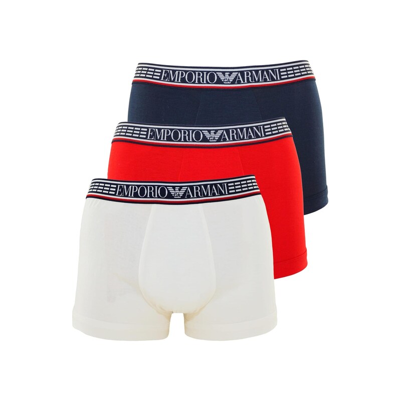Emporio Armani Boxerky námořnická modř / červená / bílá