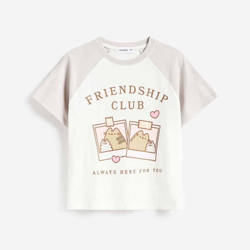 Reserved - Tričko Pusheen - vícebarevná
