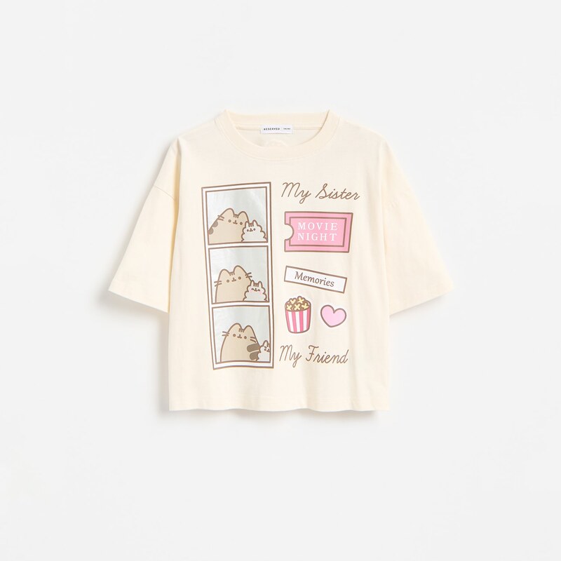 Reserved - Tričko Pusheen - tělová