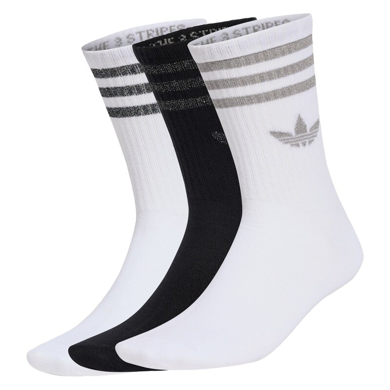 ADIDAS ORIGINALS Ponožky antracitová / černá / stříbrná / bílá