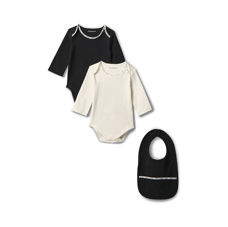 Calvin Klein Jeans body kojenecké s bavlnou 2-pack