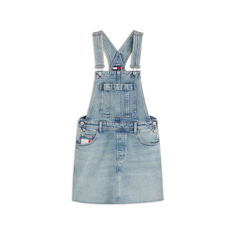Tommy Jeans Laclová sukně modrá džínovina