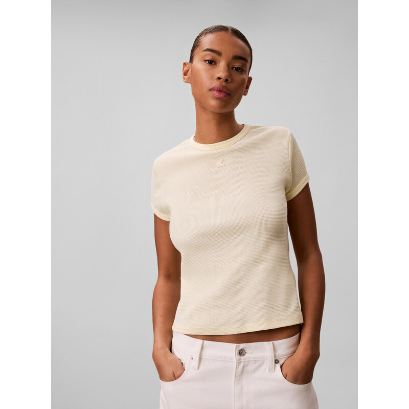 Calvin Klein dámské světle žluté tričko