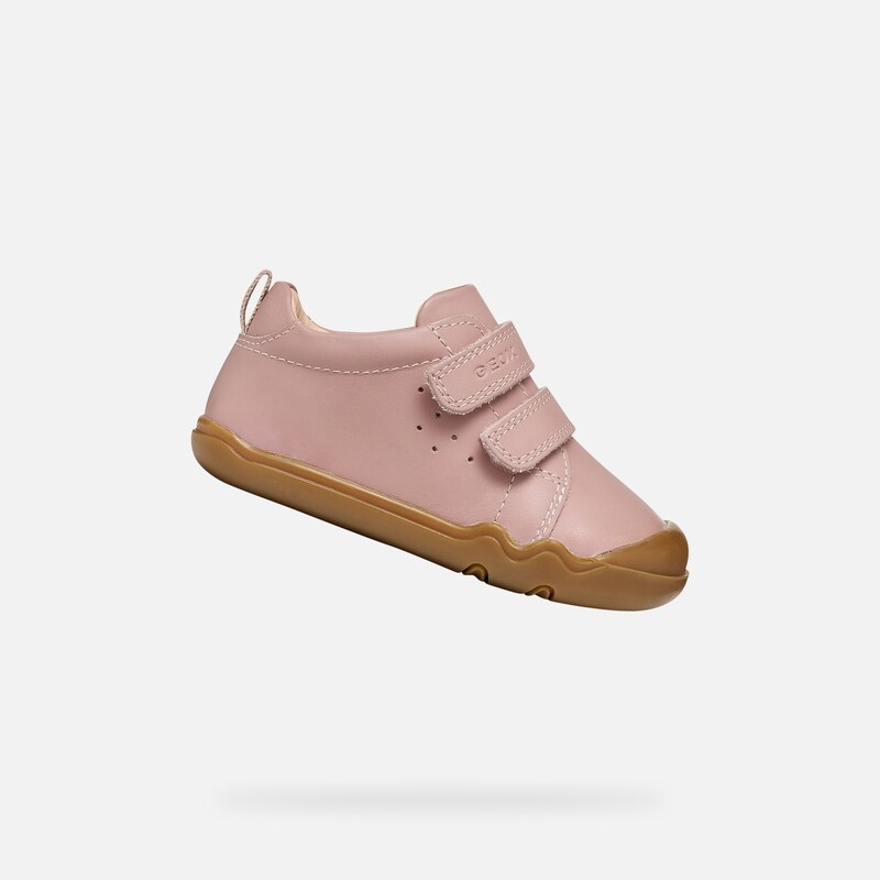 Růžové dívčí barefoot boty Geox Steppieup