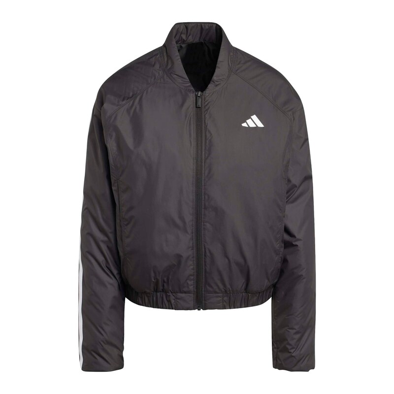 ADIDAS SPORTSWEAR Sportovní bunda ESS černá / bílá