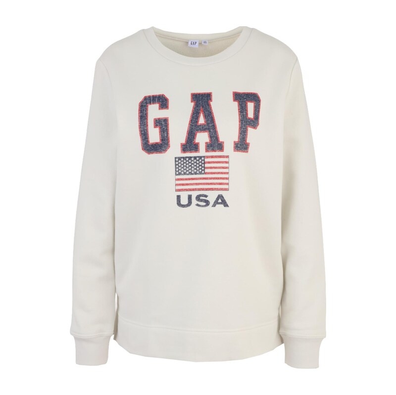 Gap Tall Mikina marine modrá / kámen / červený melír