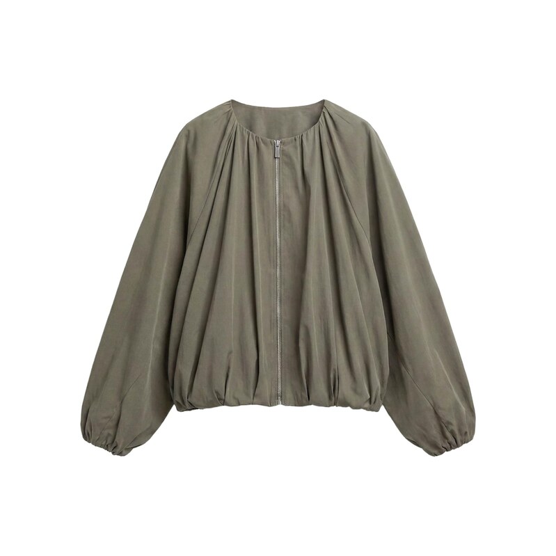 Pull&Bear Přechodná bunda khaki