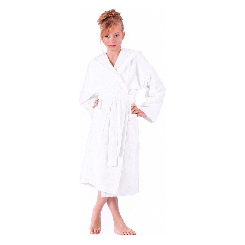 Dětský župan s kapucí dětské dětská bílá model 22204085 - Vestis